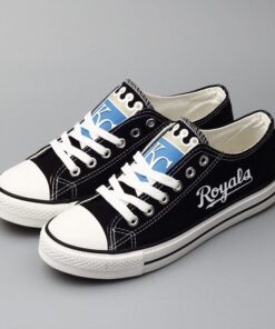 KansasCityRoyals Limited Print MLB Students Low Top Canvas Shoes Sport Sneakers 2