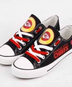 Kansas City Chiefs Low Top Canvas Sport Sneakers Shoes For Men Women Fans