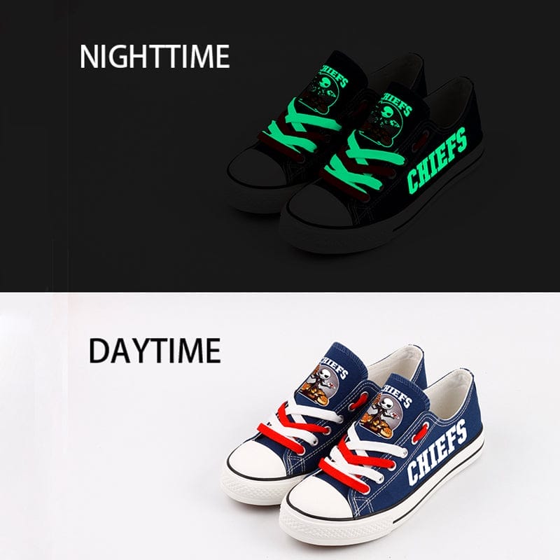 Kansas City Chiefs Low Top Canvas Sport Sneakers Shoes For Men Women Fans - Image 3