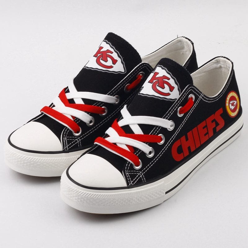 Kansas City Chiefs Low Top Canvas Sport Sneakers Shoes For Men Women Fans - Image 6