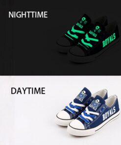 Kansas City Royals Limited Print MLB Students Low Top Canvas Shoes Sport Sneakers