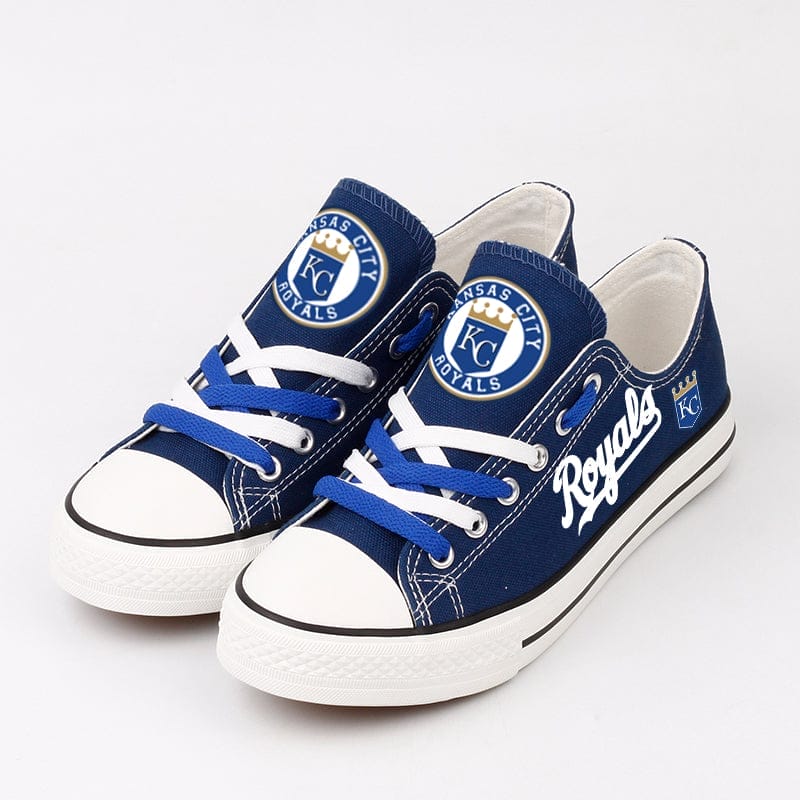 Kansas City Royals Limited Print Low Top Canvas Shoes Sport Sneakers For Men Women Fans - Image 4