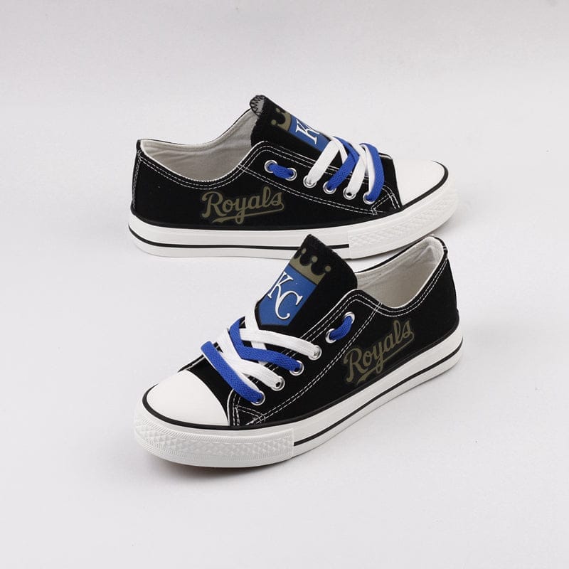 Kansas City Royals Limited Print Low Top Canvas Shoes Sport Sneakers For Men Women Fans - Image 2