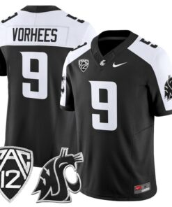 Kirby Vorhees Jersey #9 Washington State Cougars 2025 Vapor Limited Stitched