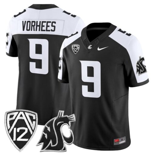 Kirby Vorhees Jersey #9 Washington State Cougars 2025 Vapor Limited Stitched
