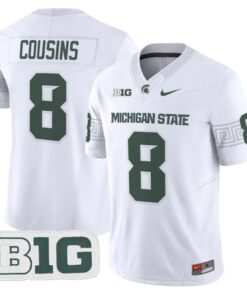 Kirk Cousins Jersey #8 Michigan State Spartans 2025 Vapor Stitched White