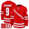 Kyle Kukkonen Jersey #9 Wisconsin Badgers 2025-26 Premium Stitched