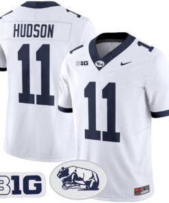 Kyron Hudson Jersey 11 Penn State 2025 Throwback Vapor Stitched White