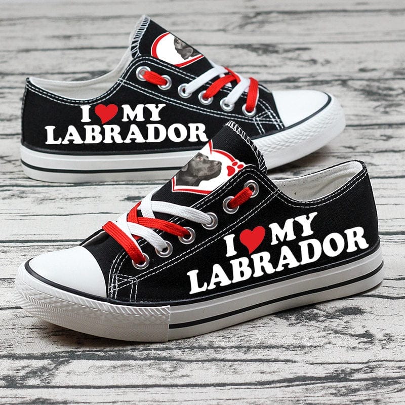 Labrador Retriever Canvas Sneakers Shoes For Men Women Fans 3 Labrador Retriever Canvas Sneakers Shoes For Men Women Fans - Image 3