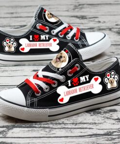Alternative view of Labrador Retriever Canvas Sneakers Shoes For Men Women Fans