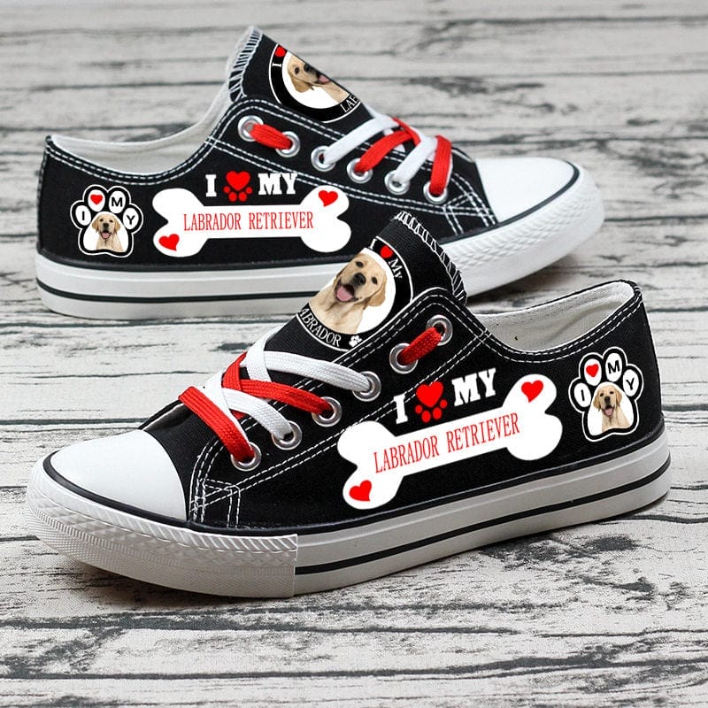 Labrador Retriever Canvas Sneakers Shoes For Men Women Fans 2 Labrador Retriever Canvas Sneakers Shoes For Men Women Fans - Image 2