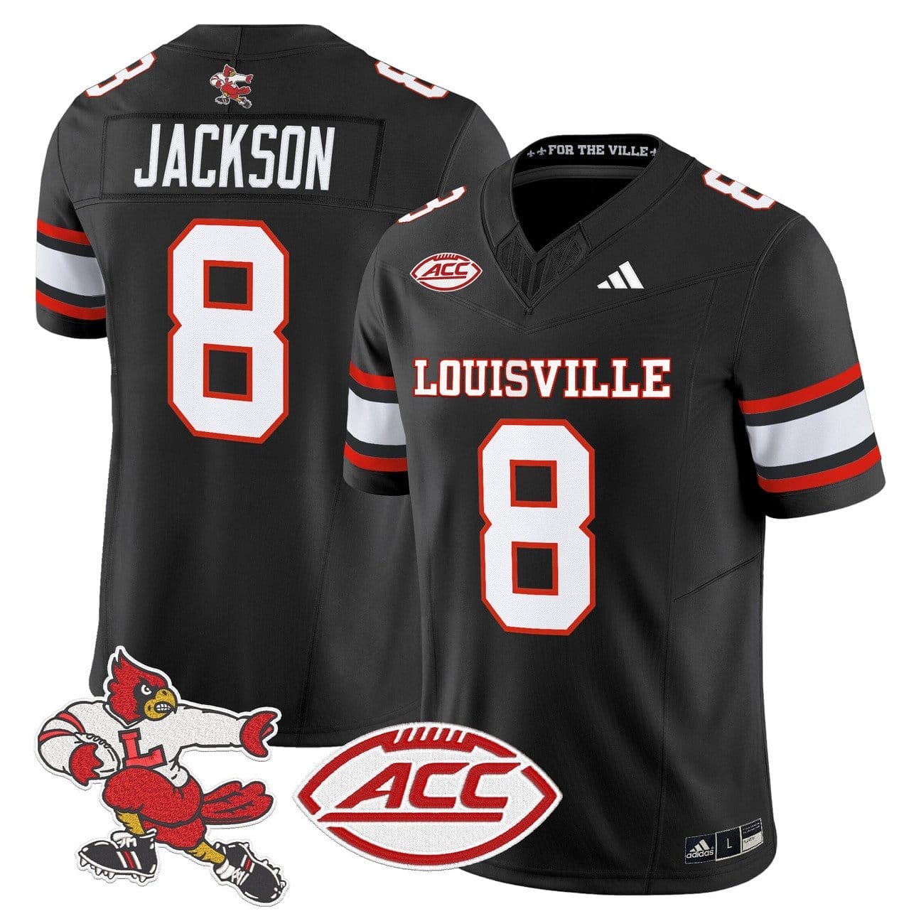 Lamar Jackson Jersey #8 Louisville Cardinals 2025 Vapor Limited Stitched - Image 2