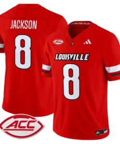Lamar Jackson Jersey 8 Louisville Cardinals 2025 Vapor Stitched Red