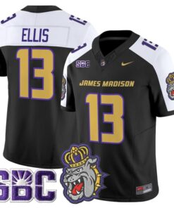 Landon Ellis Jersey #13 James Madison Dukes 2025 Vapor Limited Stitched