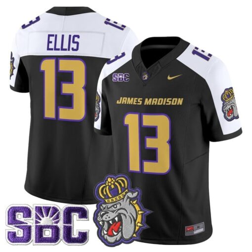 Landon Ellis Jersey #13 James Madison Dukes 2025 Vapor Limited Stitched