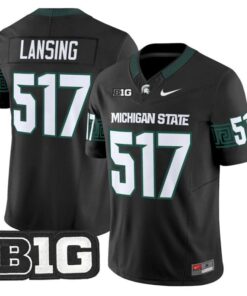 Lansing Jersey #517 Michigan State Spartans 2025 Vapor Stitched Black