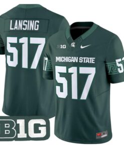 Lansing Jersey #517 Michigan State Spartans 2025 Vapor Stitched Green