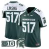 LansingJersey 517MichiganStateSpartans2025VaporStitchedGreenAlter