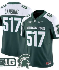 Lansing Jersey #517 Michigan State Spartans 2025 Vapor Stitched Green Alter