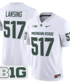 Lansing Jersey #517 Michigan State Spartans 2025 Vapor Stitched White
