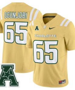 Larry Ogunjobi Jersey #65 Charlotte 49ers 2025 Vapor Limited Stitched 7 Larry Ogunjobi Jersey 65 Charlotte 49ers 2025 Vapor Limited Stitched Gold 1e4deaba e1bf 490a beb6 352a4b29c7f9