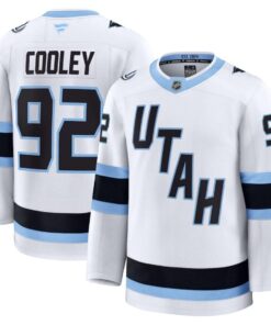 Alternative view of Logan Cooley Jersey #92 Utah Home Away Premium Player Stitched