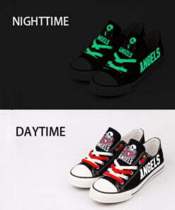 Los Angeles Angels Limited Print MLB Students Low Top Canvas Shoes Sport Sneakers