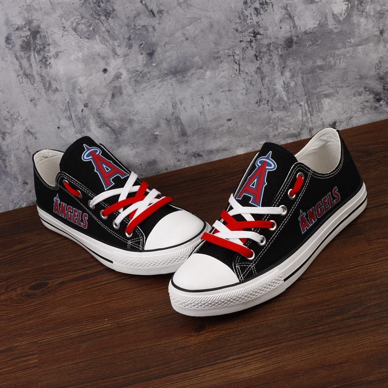 Los Angeles Angels Limited Print Low Top Canvas Shoes Sport Sneakers For Men Women Fans