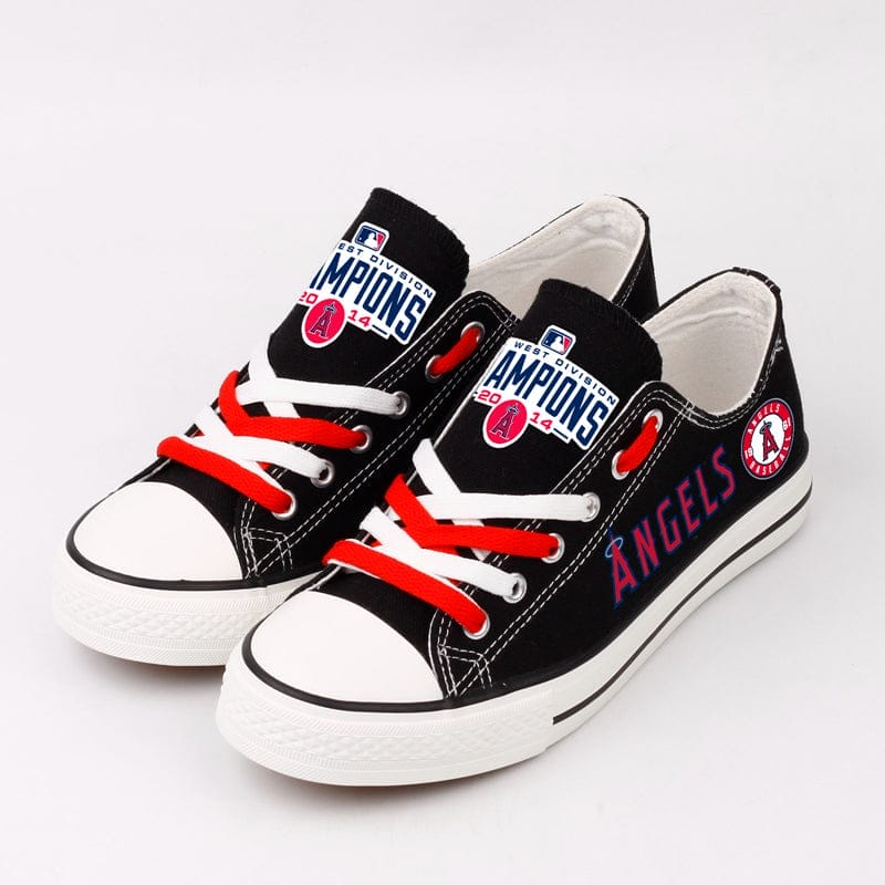 Los Angeles Angels Limited Print Low Top Canvas Shoes Sport Sneakers For Men Women Fans - Image 2