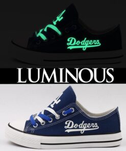 Los Angeles Dodgers Limited Print MLB Students Low Top Canvas Shoes Sport Sneakers 2 17d97c48 49b6 4bc7 ba54 09adab94b149