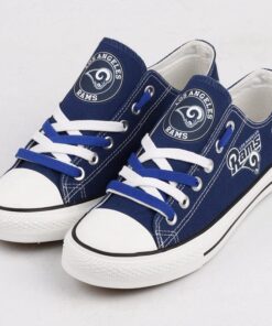 Los Angeles Rams Low Top Canvas Sport Sneakers Shoes For Men Women Fans
