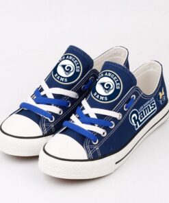 Alternative view of Los Angeles Rams Low Top Canvas Sport Sneakers Shoes For Men Women Fans