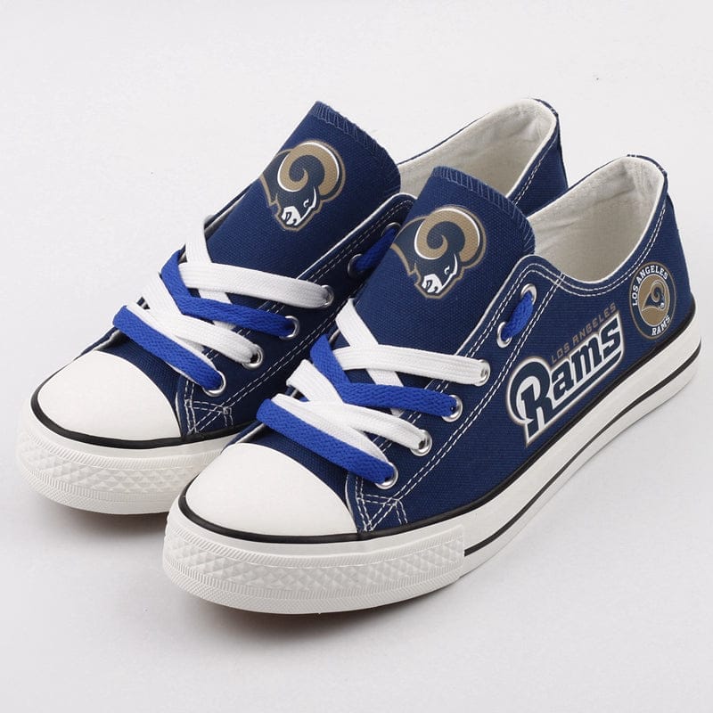 Los Angeles Rams Low Top Canvas Sport Sneakers Shoes For Men Women Fans - Image 6