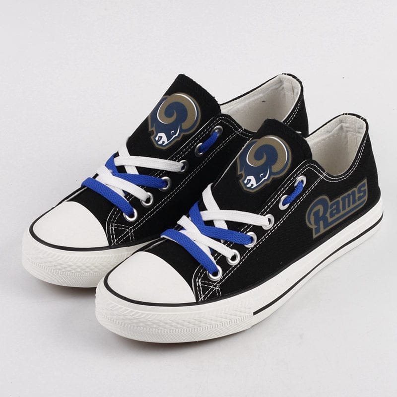 Los Angeles Rams Low Top Canvas Sport Sneakers Shoes For Men Women Fans - Image 2