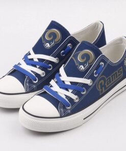 Los Angeles Rams Limited Print NFL Students Low Top Canvas Shoes Sport Sneakers 3 c3a7a451 f999 46fb ab23 d5cd7bee8afb