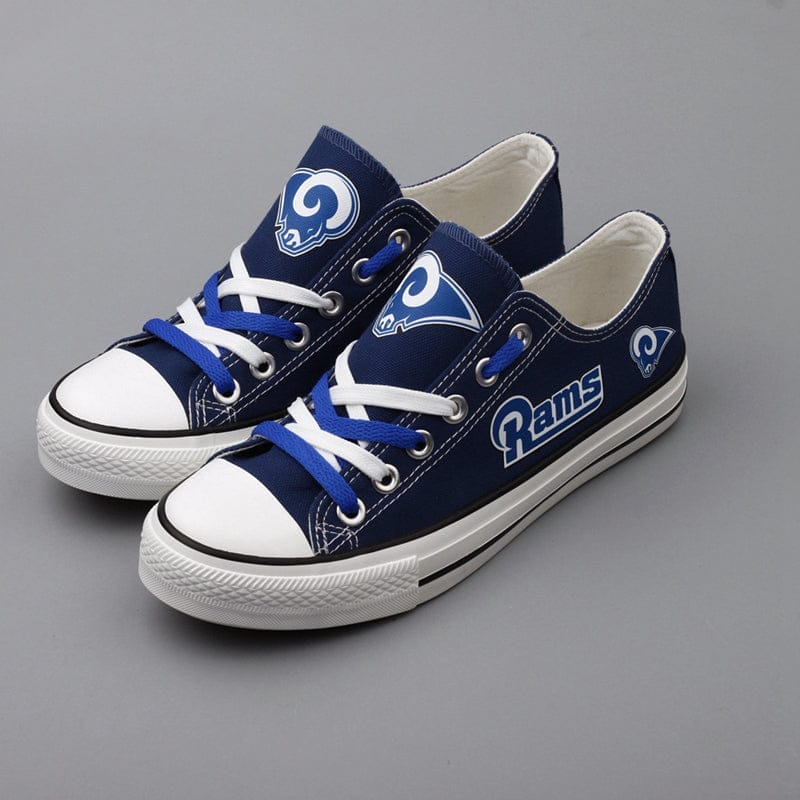 Los Angeles Rams Low Top Canvas Sport Sneakers Shoes For Men Women Fans - Image 4