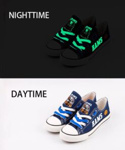 Los Angeles Rams Limited Print NFL Students Low Top Canvas Shoes Sport Sneakers c65f8ce1 f922 42be 8e36 ed71e2b6f299