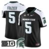 MakhiFrazierJersey 5MichiganStateSpartans2025VaporStitchedBlackAlter