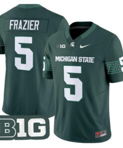 Makhi Frazier Jersey #5 Michigan State Spartans 2025 Vapor Stitched Green