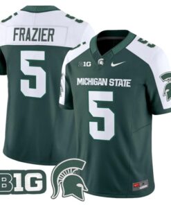 Makhi Frazier Jersey #5 Michigan State Spartans 2025 Vapor Stitched Green Alter