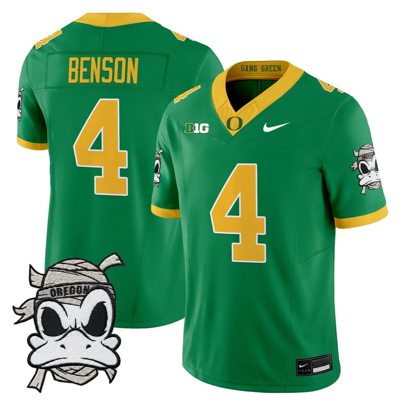Malik Benson Jersey #4 Oregon Ducks 2025 Mummy Duck Vapor Limited Stitched - Image 3