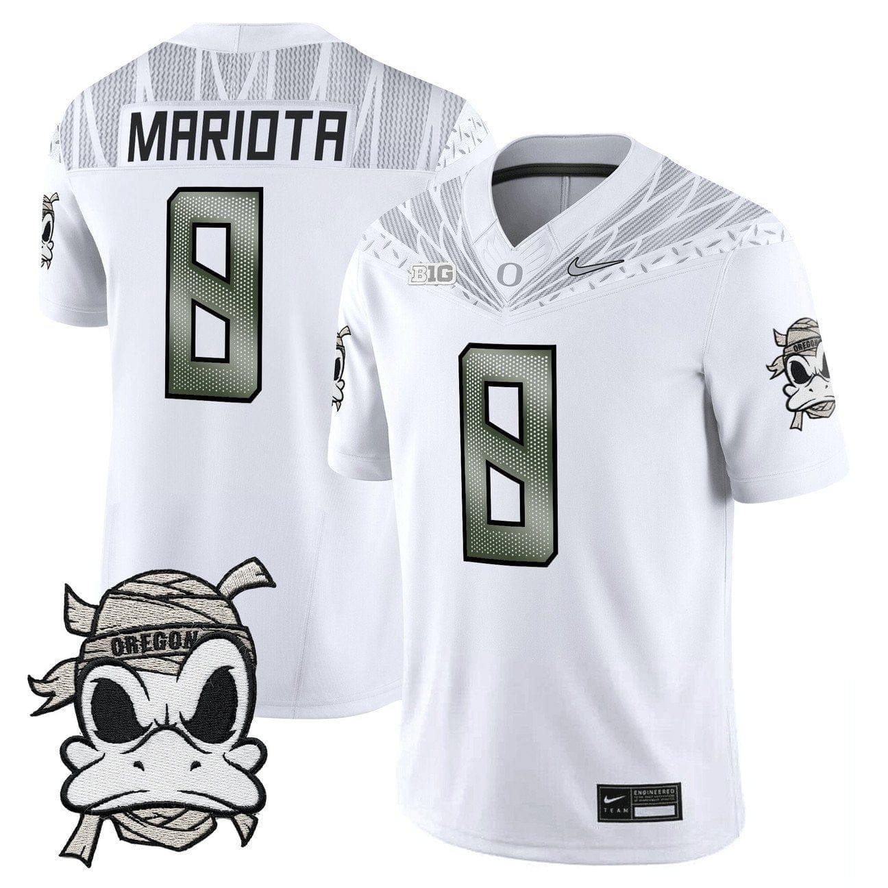 Marcus Mariota Jersey #8 Oregon Ducks 2025 Mummy Duck Vapor Limited Stitched - Image 2