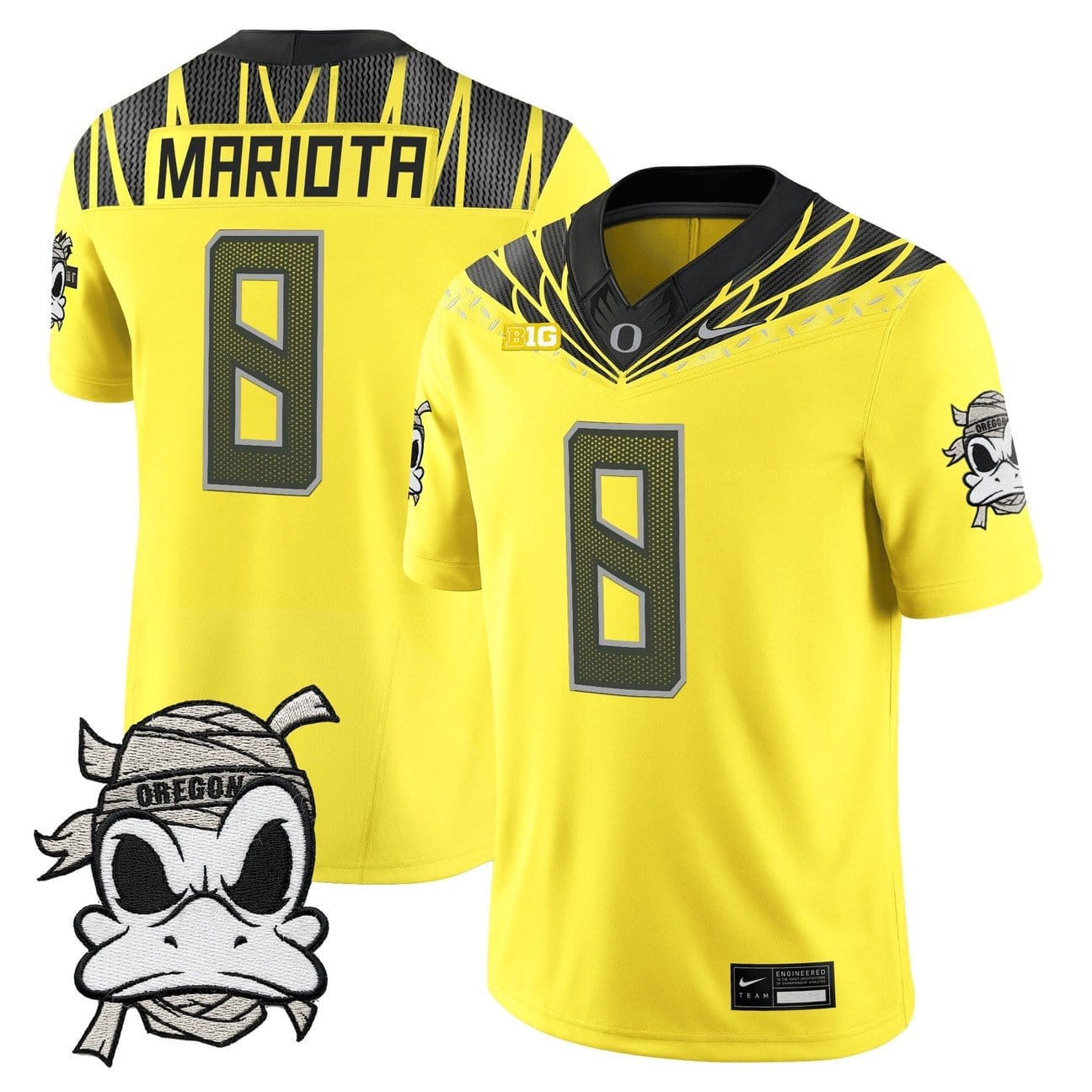 Marcus Mariota Jersey #8 Oregon Ducks 2025 Mummy Duck Vapor Limited Stitched - Image 4