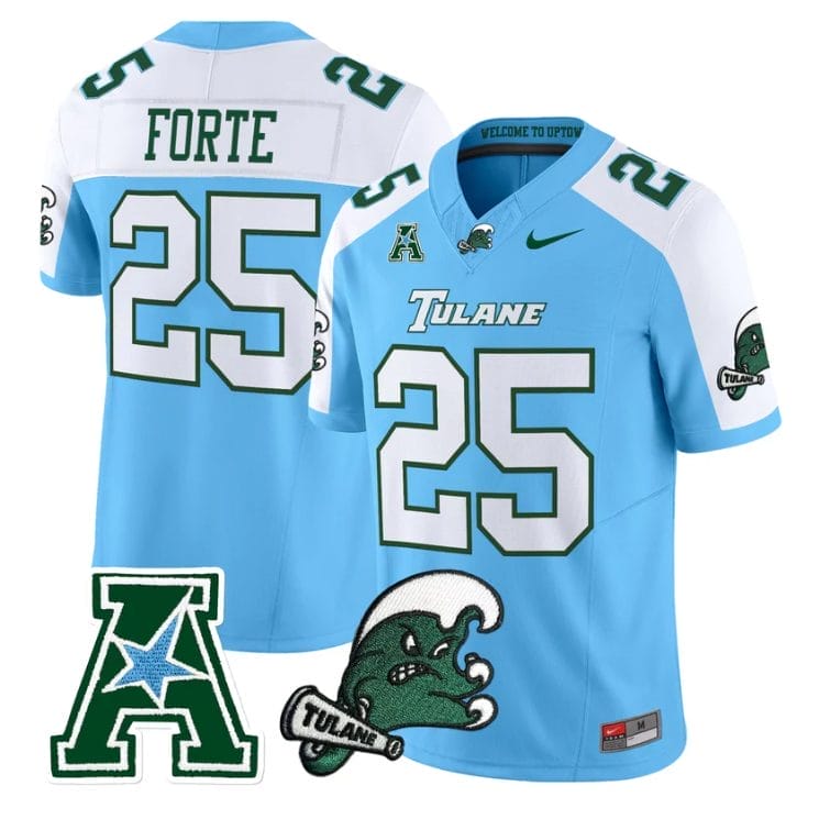 Matt Forte Jersey #25  Tulane Green Wave 2025 Vapor Limited Stitched