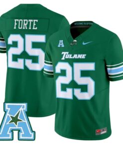 Matt Forte Jersey 25 Tulane Green Wave 2025 Vapor Limited Stitched Green