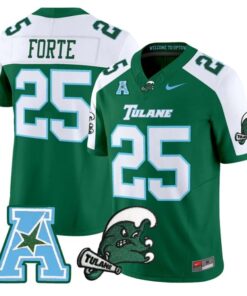 Matt Forte Jersey 25 Tulane Green Wave 2025 Vapor Limited Stitched Green Alter