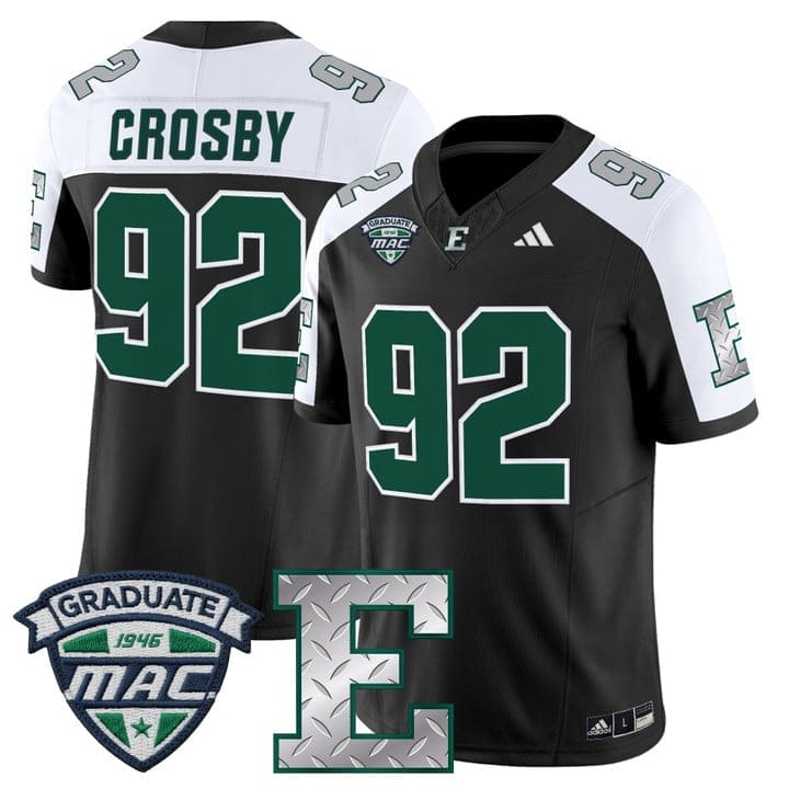 Maxx Crosby Jersey #92 Eastern Michigan Eagles 2025 Limited Stitched 3 Maxx Crosby Jersey #92 Eastern Michigan Eagles 2025 Limited Stitched - Image 3