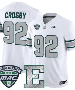 Maxx Crosby Jersey 92 Eastern Michigan Eagles 2025 Limited Stitched White