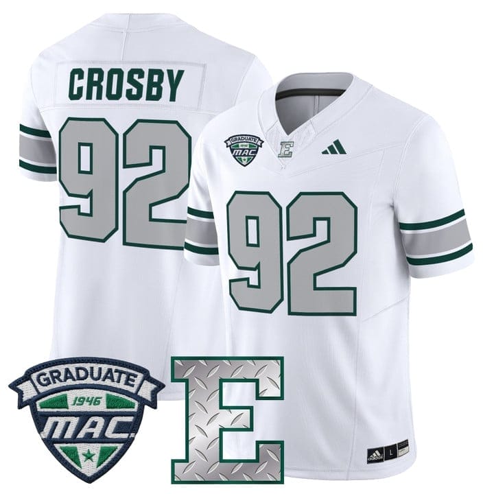 Maxx Crosby Jersey #92 Eastern Michigan Eagles 2025 Limited Stitched 2 Maxx Crosby Jersey #92 Eastern Michigan Eagles 2025 Limited Stitched - Image 2