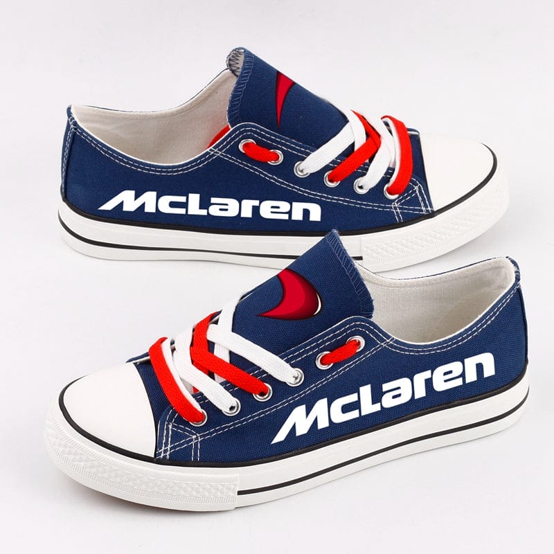 McLaren F1 Team Canvas Sneakers Shoes For Men Women Fans 2 McLaren F1 Team Canvas Sneakers Shoes For Men Women Fans - Image 2